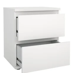 Comodini > Dmora Comodino 1 ripiano 40x34x48h cm - Albregio Bianco