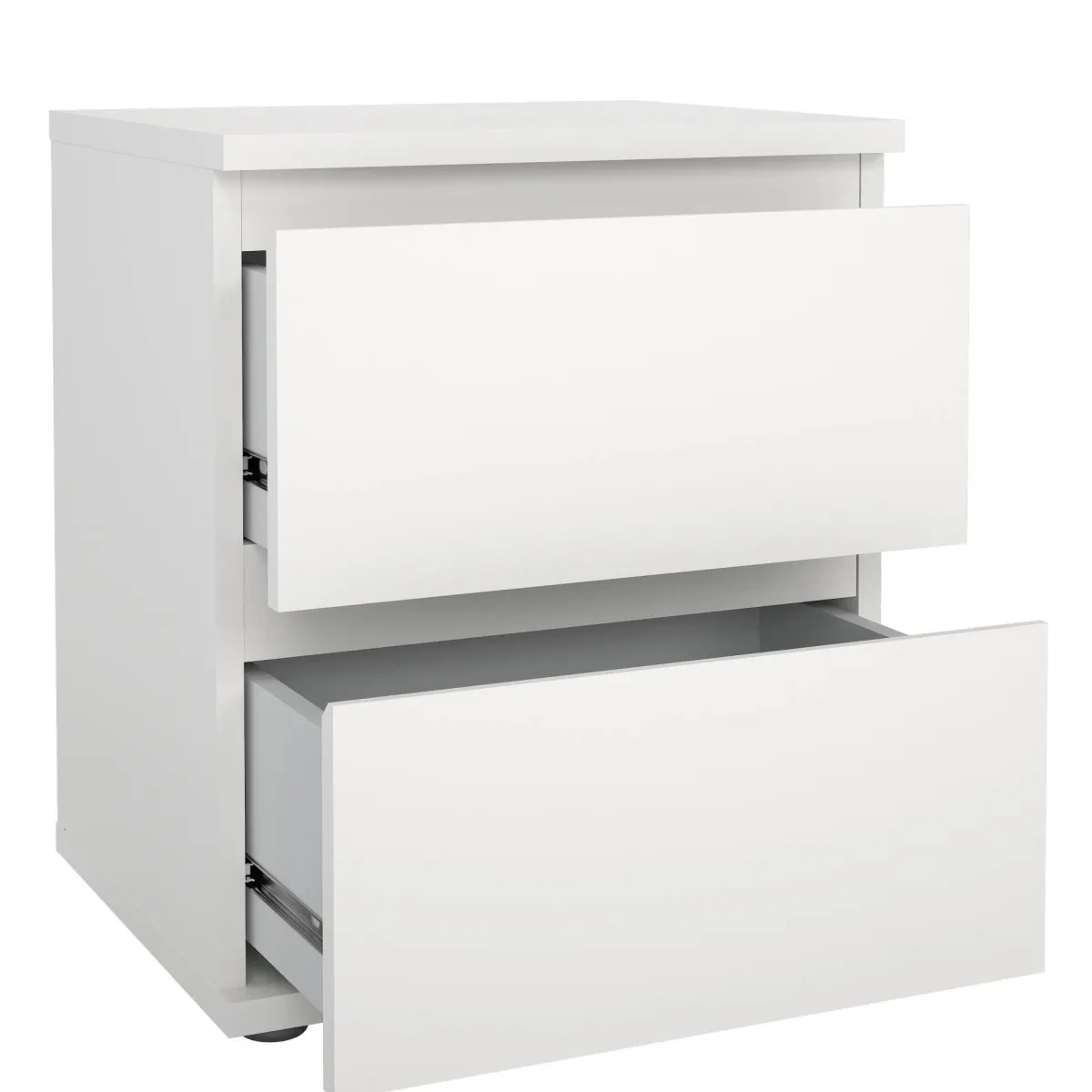 Comodini > Dmora Comodino 1 ripiano 40x34x48h cm - Albregio Bianco