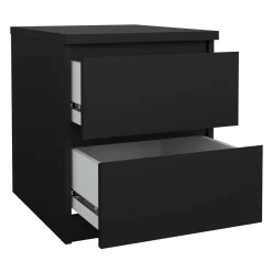 Comodini > Dmora Comodino 1 ripiano 50x40x49h cm - Azar Nero