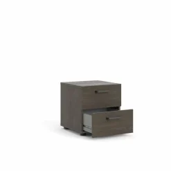 Comodini > Dmora Comodino 1 ripiano rovere 40x40x42h cm - Argelato Marrone Rovere