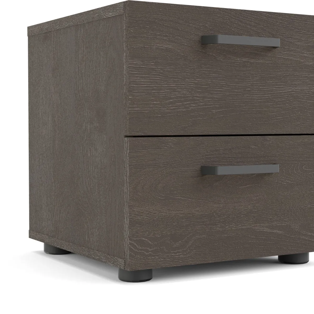 Comodini > Dmora Comodino 1 ripiano rovere 40x40x42h cm - Argelato Marrone Rovere
