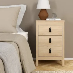 Comodino 1 ripiano rovere 43x38x70h cm - Lombardia