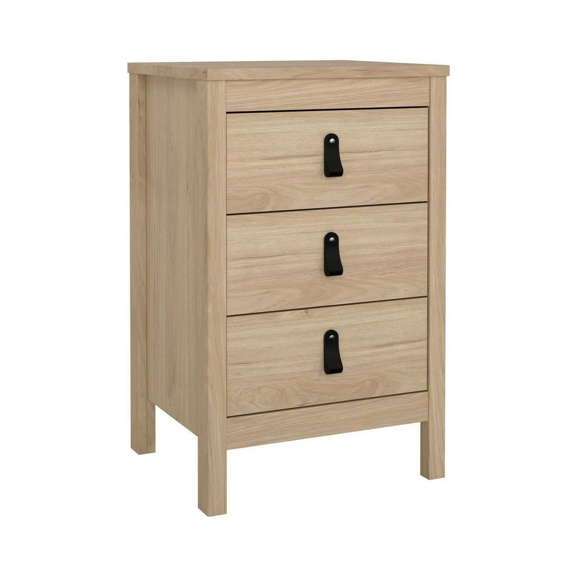 Comodini > Dmora Comodino 1 ripiano rovere 50x34x46h cm - Banyan Marrone Rovere