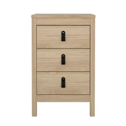 Comodini > Dmora Comodino 1 ripiano rovere 50x34x46h cm - Banyan Marrone Rovere