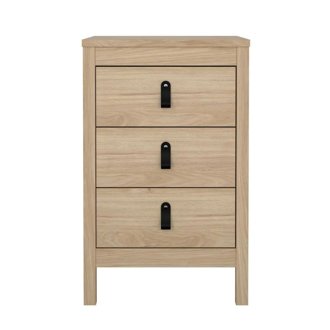 Comodini > Dmora Comodino 1 ripiano rovere 50x34x46h cm - Banyan Marrone Rovere