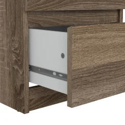 Comodino 1 ripiano rovere 50x40x49h cm - Daiki