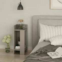 Comodino stretto tortora 25x27x60h cm - Asterix