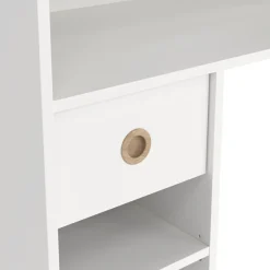 Composizioni Camera Da Letto > Dmora Composizione Camera da Letto Reversibile per Cameretta 90x54x79h cm, Misure Elementi Scrivania: 90x54h79, Libreria: 52x25h180 cm - Gaggi Rosa