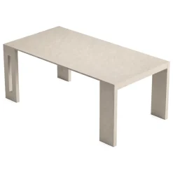 Consolle Allungabile Beige 8 Posti Allungabile 186x90x78h cm, Meccanismo Estensione a Incastro - Ficarolo