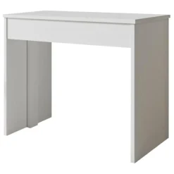 Consolle|Consolle Allungabili > Dmora Consolle Allungabile 12 Posti Allungabile 302x75x90h cm, Meccanismo Estensione Allunghe Centrali - Luisago Bianco