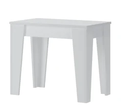Consolle Allungabile Bianco 12 Posti Allungabile 305.6x90x75.2h cm, Meccanismo Estensione Allunghe Centrali - Gizio