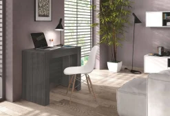 Cucina|Salotto > Dmora Consolle allungabile Diluna, 51/237x90h78 cm, Grigio Cenere
