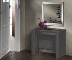 Cucina|Salotto > Dmora Consolle allungabile Diluna, 51/237x90h78 cm, Grigio Cenere