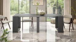 Consolle allungabile elegante 4-10 posti antracite - Abicitren