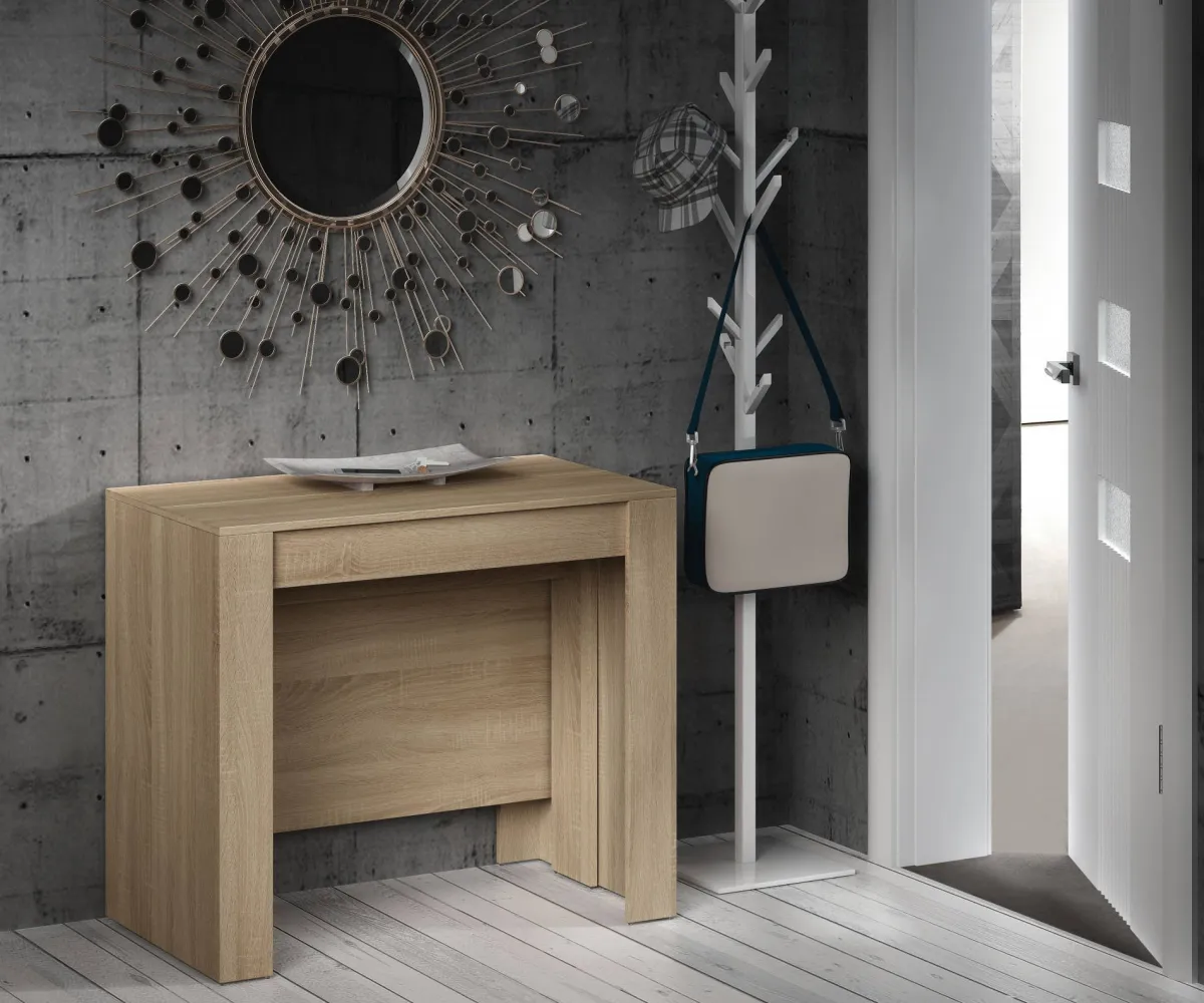 Consolle|Cucina > Dmora Consolle allungabile legno 4-10 posti rovere - Abicitren Marrone Rovere