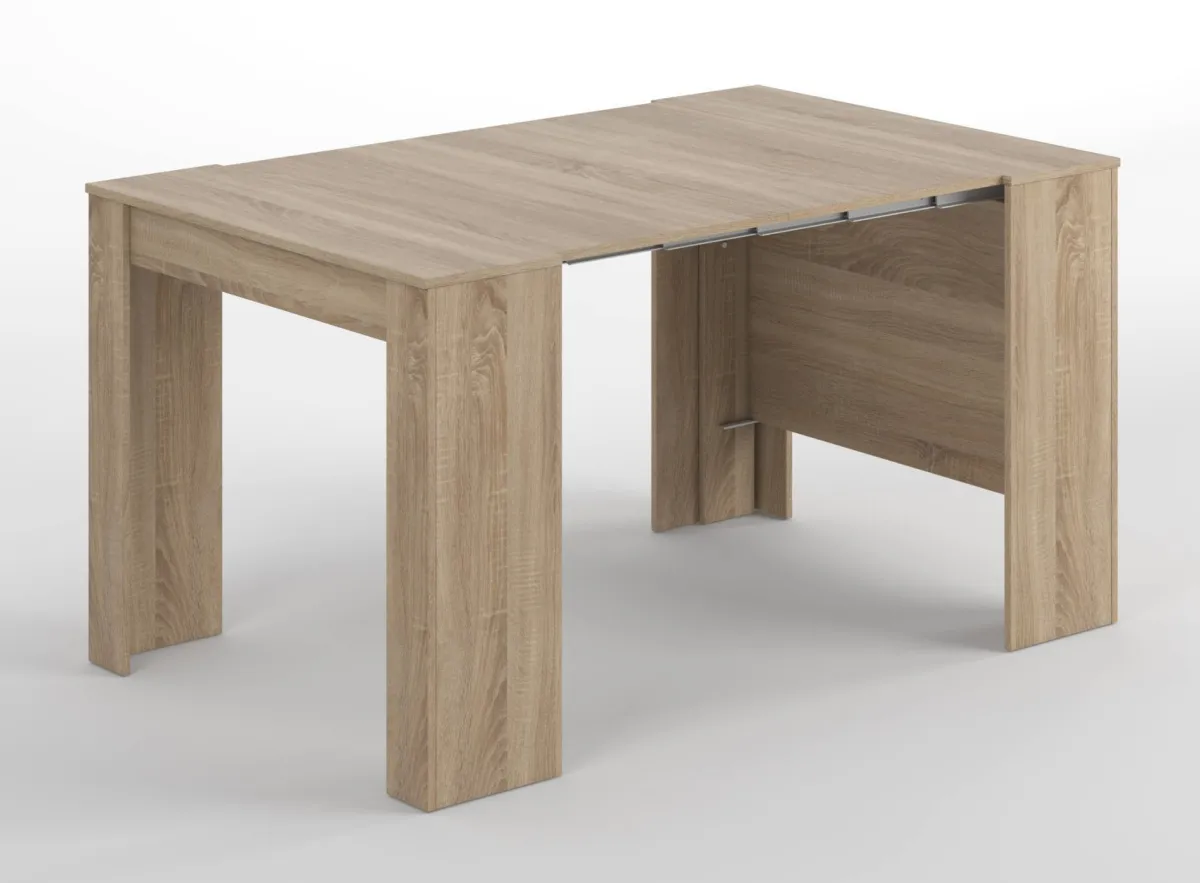Consolle|Cucina > Dmora Consolle allungabile legno 4-10 posti rovere - Abicitren Marrone Rovere