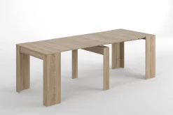 Consolle|Cucina > Dmora Consolle allungabile legno 4-10 posti rovere - Abicitren Marrone Rovere