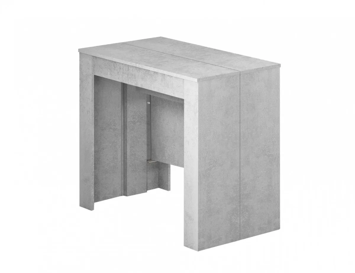 Consolle|Cucina > Dmora Consolle allungabile moderna 4-10 posti cemento - Abicitren Grigio Cemento