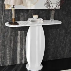 Consolle|Consolle Allungabili > Dmora Consolle Colore Ripiano 144x90x76.6h cm, - Nairis Bianco