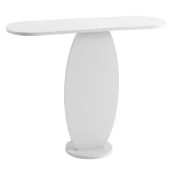 Consolle Bianco Colore Ripiano Bianco 100x30x81h cm, - Ramacca