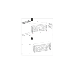 Consolle Bianco oro un Ripiano Materiale Struttura in Marmo 140x36x82h cm, Colore Ripiano Bianco - Goris
