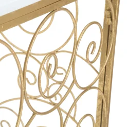 Consolle Bianco oro un Ripiano Materiale Struttura in Marmo 140x36x82h cm, Colore Ripiano Bianco - Goris