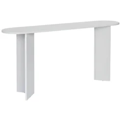 Consolle > Dmora Consolle un Ripiano Peso Supportato 25 kg 150x35x75h cm, Colore Ripiano - Cercino Bianco