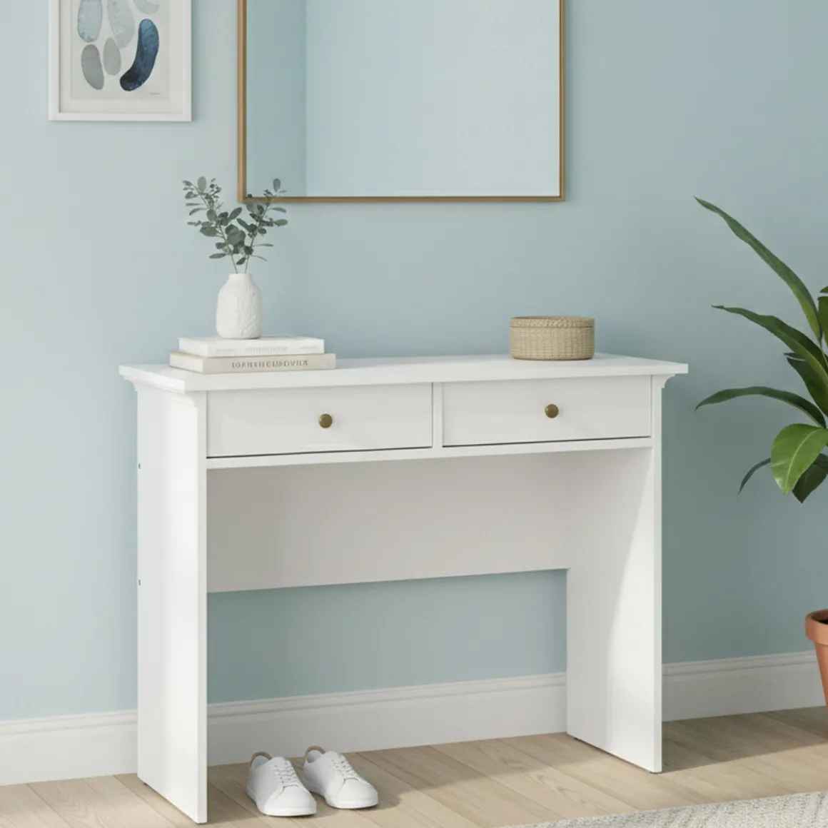 Consolle classica 102x41x80h cm bianco - Barile