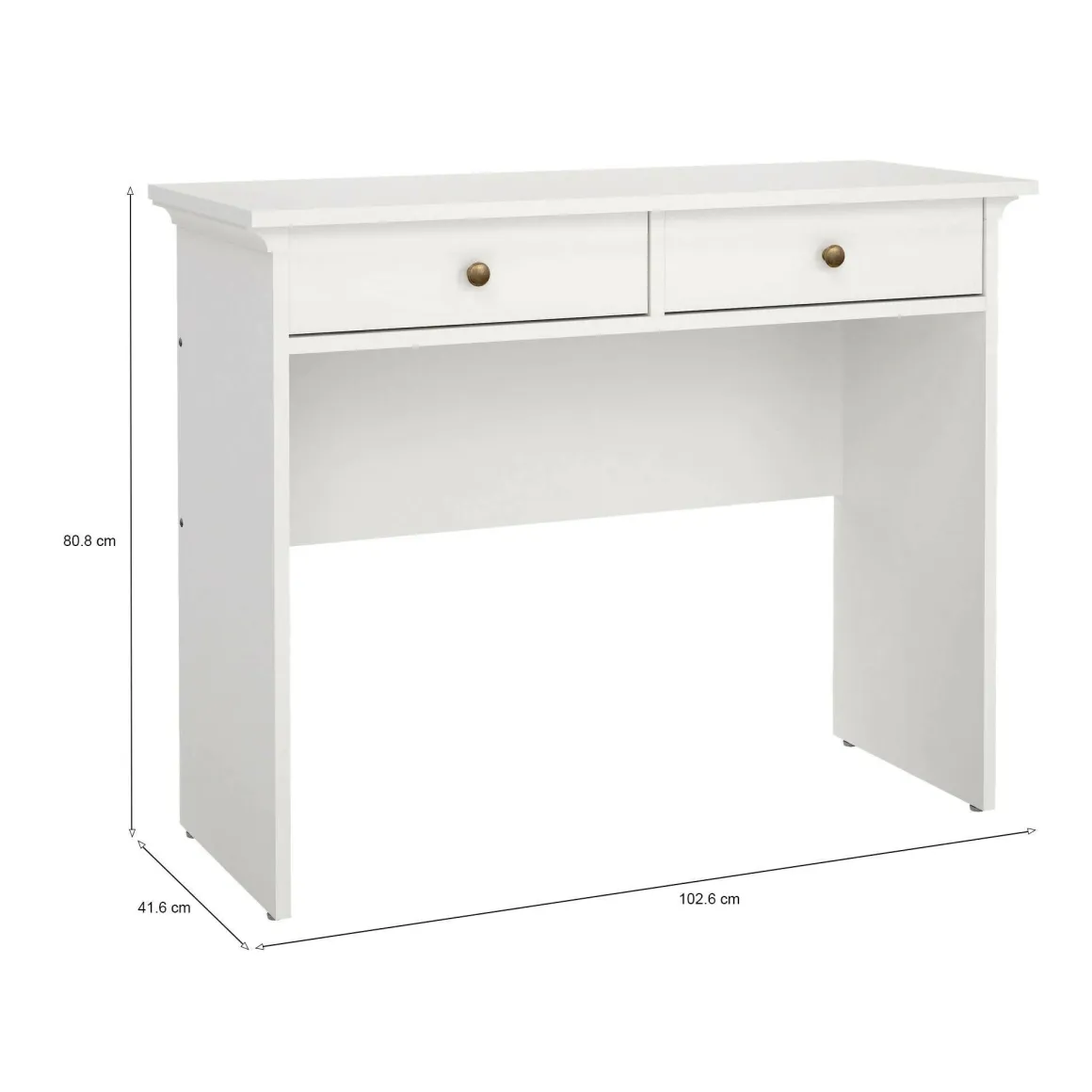 Consolle classica 102x41x80h cm bianco - Barile