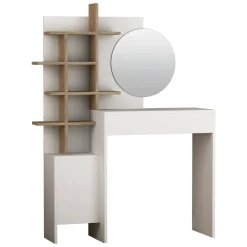 Consolle > Dmora Consolle con specchio 71x35x83h cm - Pago Bianco