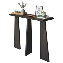 Consolle design 100x28x83h cm antracite - TomoeGozen