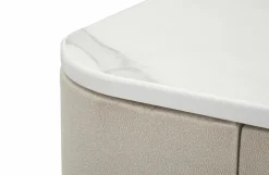 Consolle elegante 70x40x80h cm crema e oro - Ronda