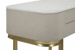 Consolle elegante 70x40x80h cm crema e oro - Ronda
