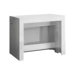 Consolle|Cucina > Dmora Consolle estensibile 4-12 posti - Anello Bianco Anticato