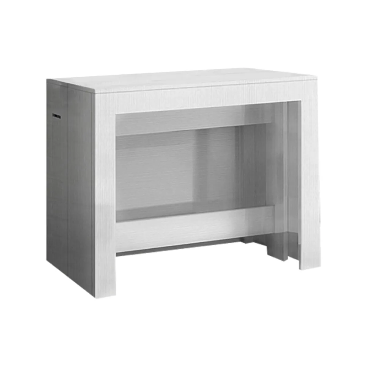 Consolle|Cucina > Dmora Consolle estensibile 4-12 posti - Anello Bianco Anticato