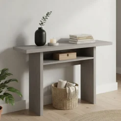 Consolle|Cucina > Dmora Consolle estensibile 4-8 posti cemento - Agrippino Grigio Cemento
