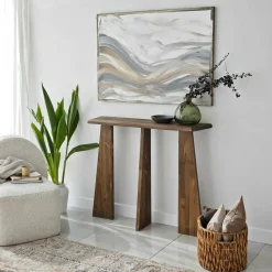 Consolle in legno 100x28x83h cm noce - TomoeGozen