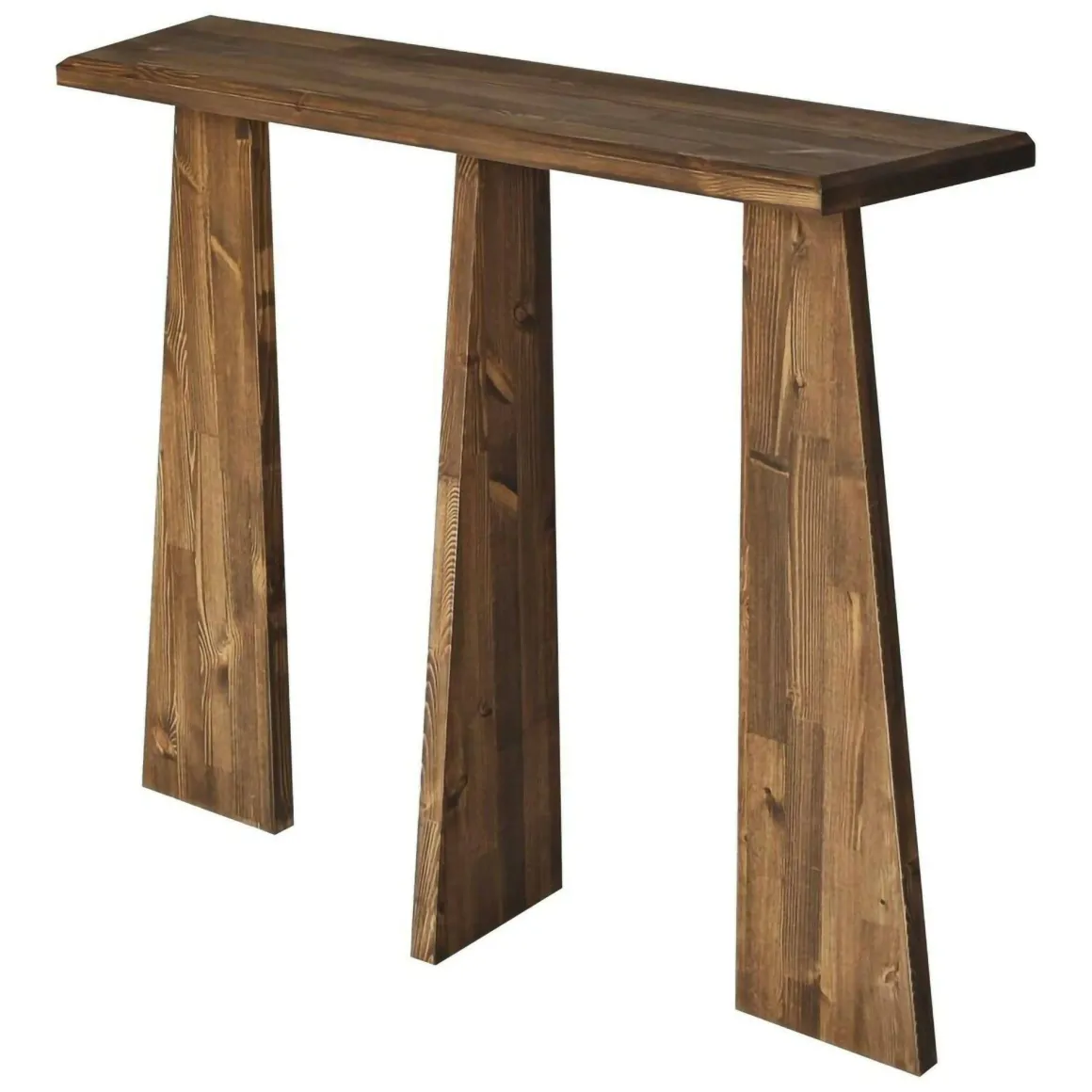 Consolle in legno 100x28x83h cm noce - TomoeGozen