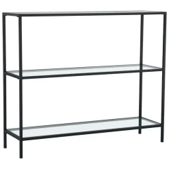 Consolle in metallo 100x30x85h cm nero - Domenica