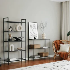 Consolle in metallo 100x30x85h cm nero - Domenica