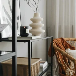 Consolle in metallo 100x30x85h cm nero - Domenica