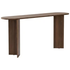 Consolle Marrone Noce un Ripiano Peso Supportato 25 kg 150x35x75h cm, Colore Ripiano Marrone - Cercino