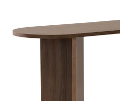 Consolle Marrone Noce un Ripiano Peso Supportato 25 kg 150x35x75h cm, Colore Ripiano Marrone - Cercino