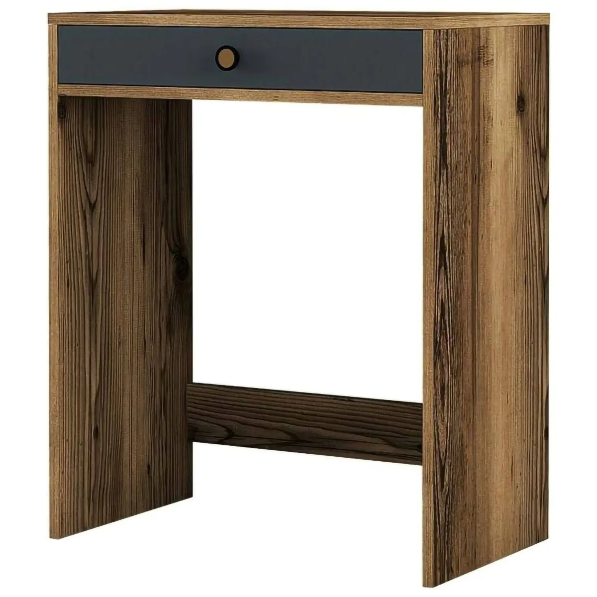 Consolle|Salotto > Dmora Consolle moderna 70x84x40h cm noce e antracite - Bedonia Nero Antracite, Marrone Noce