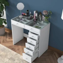 Consolle > Dmora Consolle salvaspazio 90x44x79h cm - Sulmona Bianco