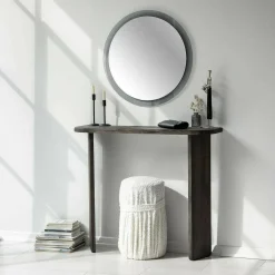 Consolle|Salotto > Dmora Consolle soggiorno 100x30x90h cm antracite - Benigna Nero Antracite