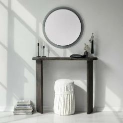 Consolle|Salotto > Dmora Consolle soggiorno 100x30x90h cm antracite - Benigna Nero Antracite