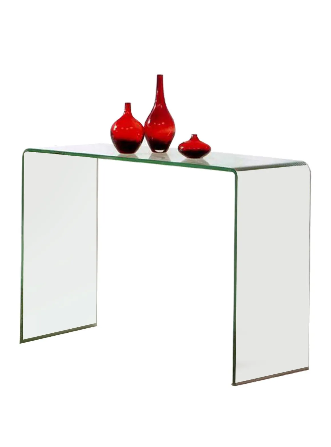 Consolle Trasparente Ripiani 100x33x75h cm, Vani - Cavedine