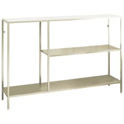 Consolle > Dmora Consolle Vaprio, 120x30 h80 cm, Panna Bianco Panna