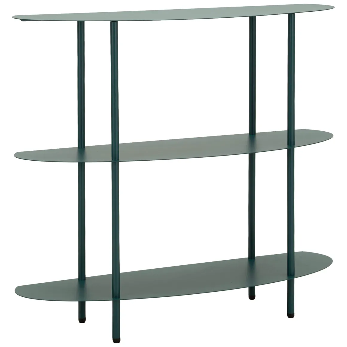 Consolle > Dmora Consolle 4 Ripiani Colore Ripiano Verde 10x42x132h cm, Sfumatura Colore Struttura Ottanio - Gamisi Verde Ottanio